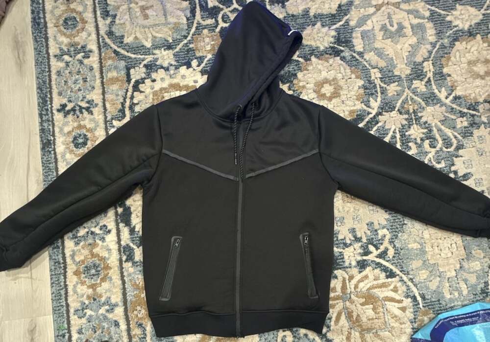RGSTR Men's Tech Fleece Full-Zip Hoodie Black XL